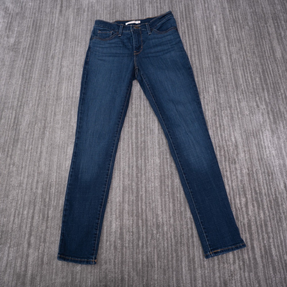 Levi's 311 Shaping Skinny Jeans Womens 26 Blue Excellent Dark Wash Stretch Denim